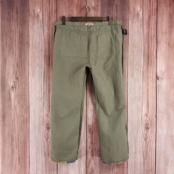*READ* Johnny Was Womens Size Small Lounger Drawstring Pants Linen Blend Green - Picture 4 of 13